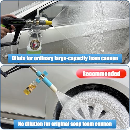 Tool Daily All-Round Foaming Car Wash Soap, High-Foaming Concentrated Formula, Specialized Car Shampoo for Foam Cannon and Pressure Washer, 3.38 Fl Oz Each (Pack of 20)