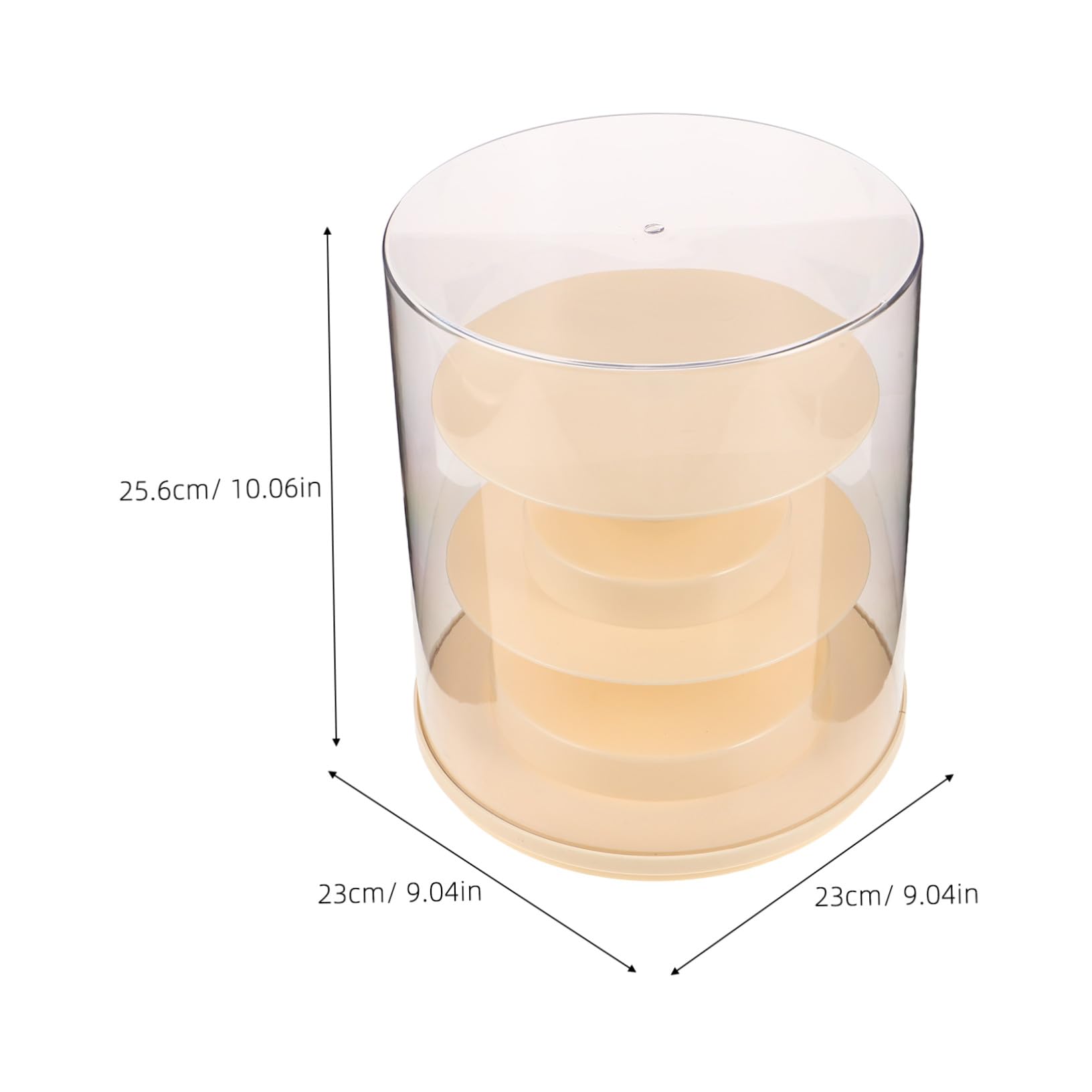Healifty Vitrina Giratoria Transparente De Acrílico Caja De Almacenamiento para Figuras De Acción Vitrina para Colección para Exhibir Minifiguras Escritorio Prueba De Polvo