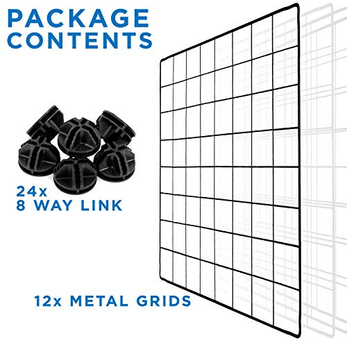 Work-It! Pet Playpen, Foldable Metal Exercise Pen | Small Animal Cage Indoor/Outdoor Metal Wire Fence For Rabbits, Guinea Pigs, Small Animals | Portable Kennel Crate Fence With Configurable 12 Panels #TOP4