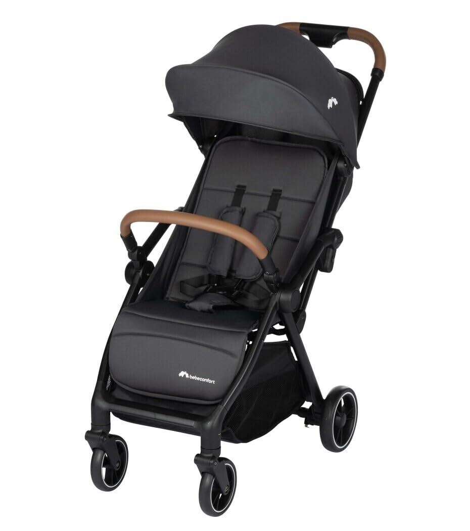 Bebeconfort Cochecito de bebé Sunlite para bebés de 0 a 4 años, carga de 22 kg, ligero de viaje (7,2 kg), cochecito de bebé reclinable y plegable, cierre compacto, Mineral Graphite