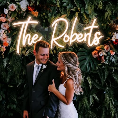 LC Sign Custom Neon Sign, Personalized LED Name Sign for Wedding Wall…
