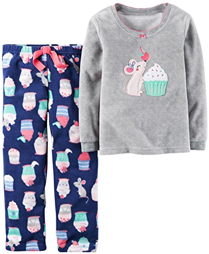 Carter's Girls 2 Pc Fleece 357g168, Print, 3T