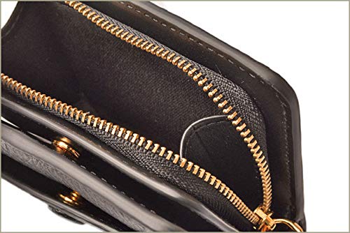 Marc Jacobs M0014215 Black Women's Mini Empire City Compact Leather Wallet4