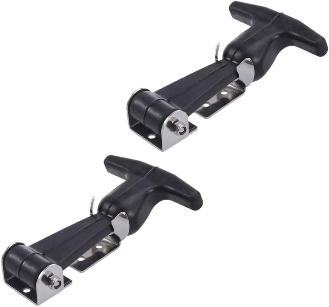 Vaguelly 2Pcs Heavy Duty Draw Latch Hasp with Handle Durable Tool Box Locking Mechanism for Secure Closure for Toolboxes Hatches and More