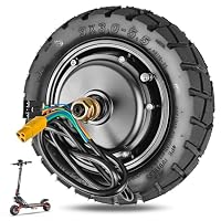 Lot Roues Avant/arrière Pour Trottinette Kukirin G2 Pro DB – Pneus Sans Chambre à Air 9 Pouces, Tubeless, Absorption Des Chocs, Installation Facile