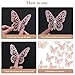 SAOROPEB 3D Wall Decor, 72 Pcs 3 Sizes 3 Styles, Pink Butterfly Decorations - Removable Stickers for Room Decor, Party Balloons, Cake Decoration, Flower Arrangements