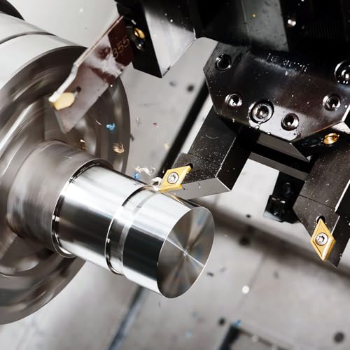 SWAWIS 21 Stück 3/8\ 10mm Drehmeißel Set, Bohrstange Drehwerkzeughalter mit Legierung-Wendeschneidplatten, Drehbank Drehstahl für Trennschleifen Finishen der Werkstückoberfläche