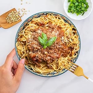 Large Serving Bowls 75 Oz Fruit Salad Bowls Bohemian Style Large Porcelain Dishes for Entertaining PartiesBig Bowls for Eating Soup Salad Pasta Fruit Chips 103 Inch Diameter green