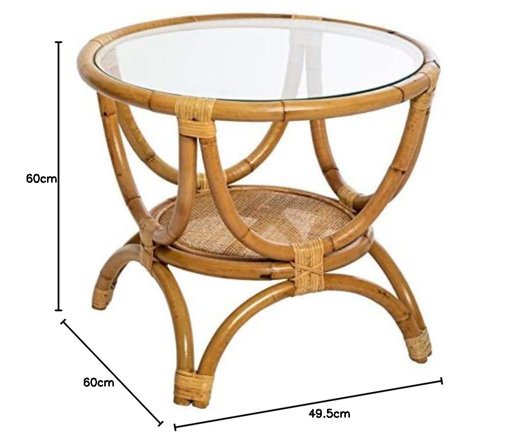 ATMOSPHERA CREATEUR D'INTERIEUR - Tavolino farah in rattan d59cm