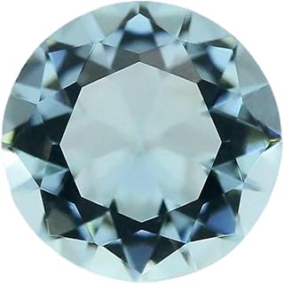 Lote de 50 cuentas de vidrio de colores de 3,0 a 12 mm, sueltas, redondas, brillantes, de cristal sintético, para joyería, color azul claro, 10 mm (50 unidades)
