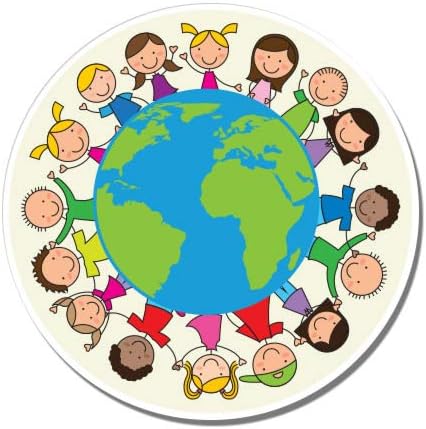 Diversity Children - 3" Vinyl Sticker - for Car Laptop I-Pad Phone Helmet Hard Hat - Waterproof Decal