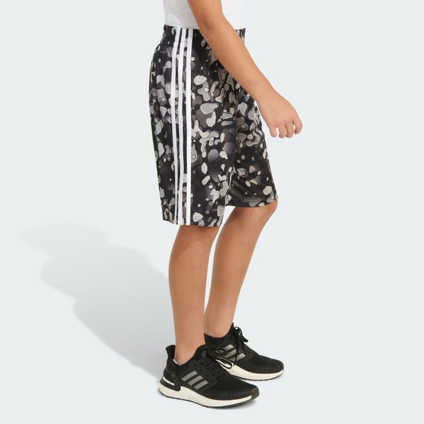 adidas Boys Aeroready® Elastic Waistband Camo Shorts - Image 4