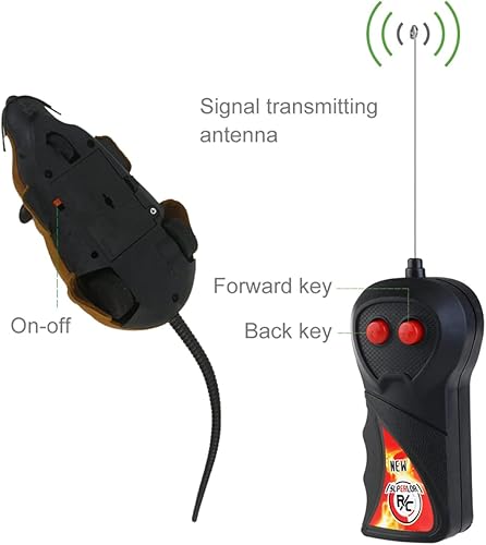 Miniatura 6 de ibasenice Felpa Brown Broma Electrónica Simulación Radio Control remoto de miedo Rc Dos ratones con Toy Conter Mini