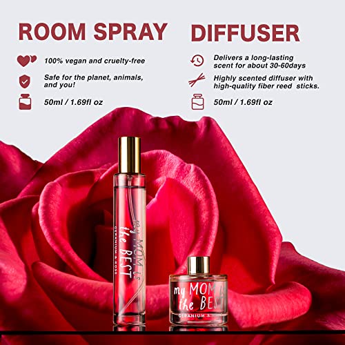 Set de Velas de Soja Geranio y Rosa con Difusor y Spray miniatura 4