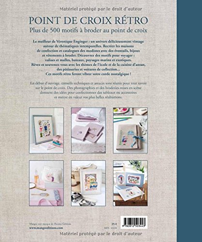 Point de croix rétro: Plus de 500 motifs à broder