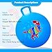 EVERICH TOY Hopper Ball, Dinosaur Hopping Toys for Kids, 18 Inch Bouncy Ball with Handle, Blue Inflatable Bouncing Hoppity Hop Toys for Boys and Girls Gifts