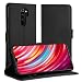 Produktbild Simpeak Hülle Kompatibel mit Xiaomi Redmi Note 8 Pro [6,53 Zoll], Handyhülle Kompatibel für Redmi Note 8 Pro Flipcase Leder [Kartensteckplätze] [Stand Feature] [Magnetic Closure Snap] - Schwarz