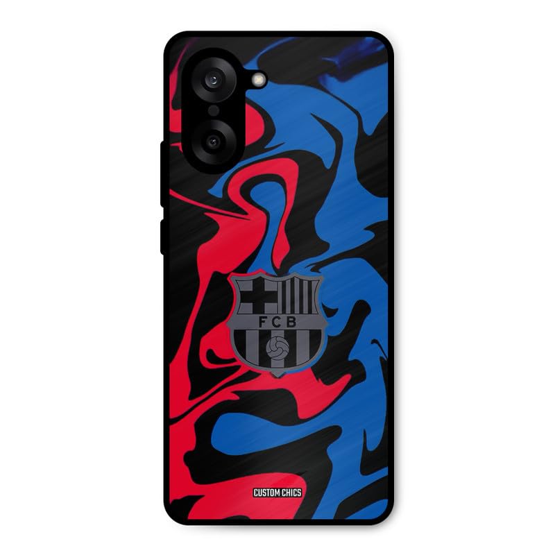Image of PrintShield FC Barcelona Comic Back Cover for Oneplus Nord Ce5, Shockproof Printed Phone Case with Soft TPU Sides & Anti-Slip Grip