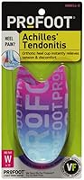 ProFoot Achilles Tendonitis Orthotic Heel Cup for Women Sizes 6-10 - Heel Pain Relief Inserts for Support & Alignment, 1 Pair