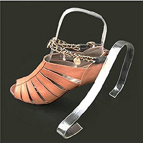 Lasenersm B01KA36UQ4 10Pcs/5 Pair Acrylic Sandal Shoe Store Shoe Retail Shop Display Stand Shoe Supports Shaper Forms Inserts,Clear thumb #1
