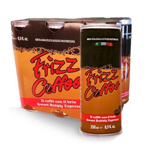 Frizz Coffee Sweet Bubbly Espresso, 8.5 oz cans - Pack of 24 cans