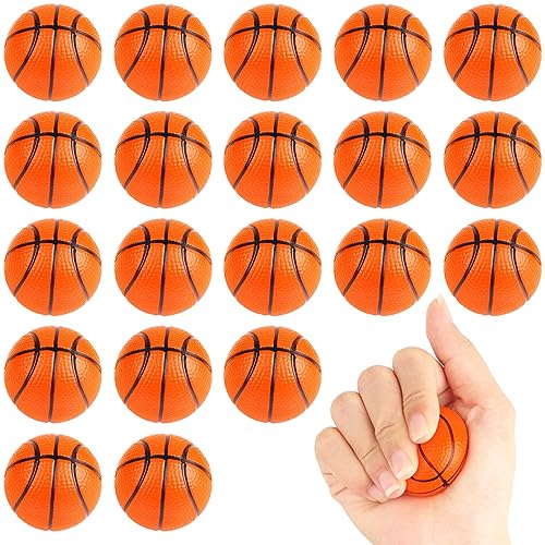 Waenerec Mini Basketball Stress Balls 20 Packs Mini Basketball Foam Small Foam Squeeze Anxious Toy...