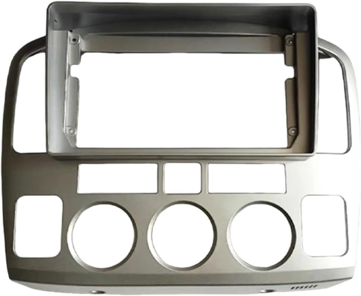 Car Radio Dashboard Navigation Panel 9-Inch ABS Fascia For Suzuki For Grand For Vitara XL-7 2001-2006,Black Or Silver,Plastic Interior Trim(Silver)