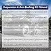 HNeekyr Suspension A-Arm Bushing Kit,Compatible with Polaris Sportsman 335 400 450 500 570 800 Lower Control Arm Bushing Long and Short Bushing Replace# 5436973 5438902 5439270 28pcs
