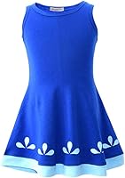 Vista 1 de Trolls Poppy Dress - Juego de peluca azul Troll para fiesta de Navidad, disfraz de trolls, cosplay