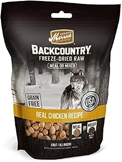 Merrick Backcountry Freeze-Dried Raw Real Chicken Recipe Meal Or Mixer Grain Free Adult