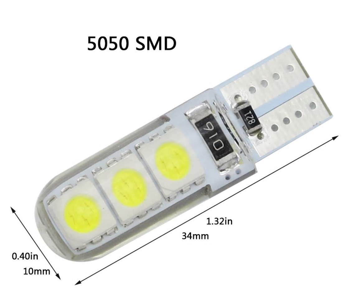 Lampadine Led Per Auto Lampadine LED T10 Canbus Per Auto - 10 Pezzi Bianco 6000K Per Luci Interne E Posizione Sostituzione W5w 194 168 - Foto 8