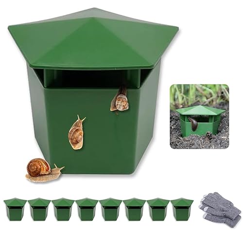 8 Unidades Trampa para Caracoles,Anti Caracoles y babosas, Fácil y Reutilizable,Protéger Les jardins et Les Cultures,Respetuoso con el Medio Ambiente para atrapar babosas