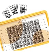 QUEWEL 84 Stk Wimpern Cluster, MIX 10-16mm Lash Cluster, Einzelne Wimpern Extensions weich und le...