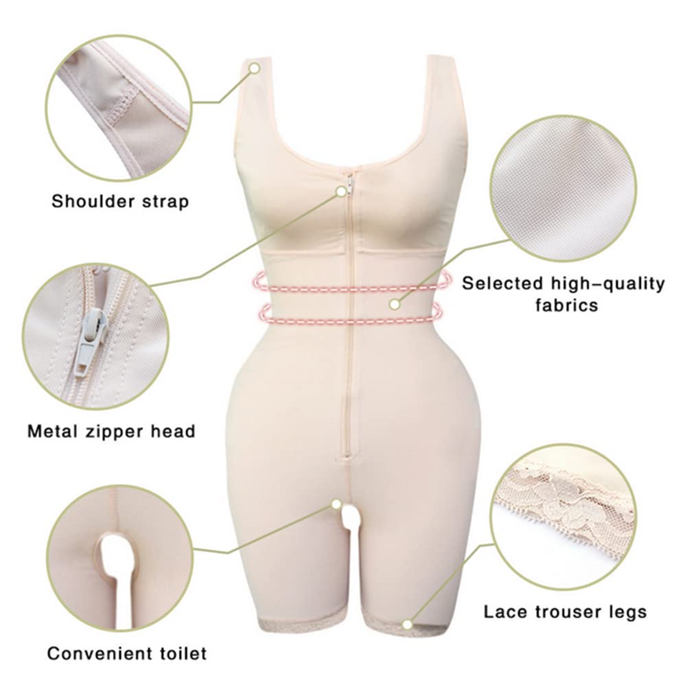 Body Shapewear Waist Trainer Butt Lifter Damskie wyszczuplające body modelujące brzuch(Kolor miąższu-3X-Duży