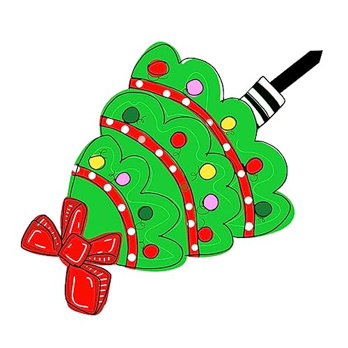 Toyvian Weihnachtliche Acryl Gartendeko Weihnachtsbaum Form Wetterfest Langlebig Lichtbeständig Bunte Weihnachtsdeko mit Erdspieß für Outdoor Garten Bodenstecker für Festliche