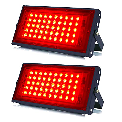 Image of MLD 30W Led Flood Light AC 230V Waterproof Brick focus Floodlights for indoor outdoor Lights | Red | 30 Watt | Pack Of 2