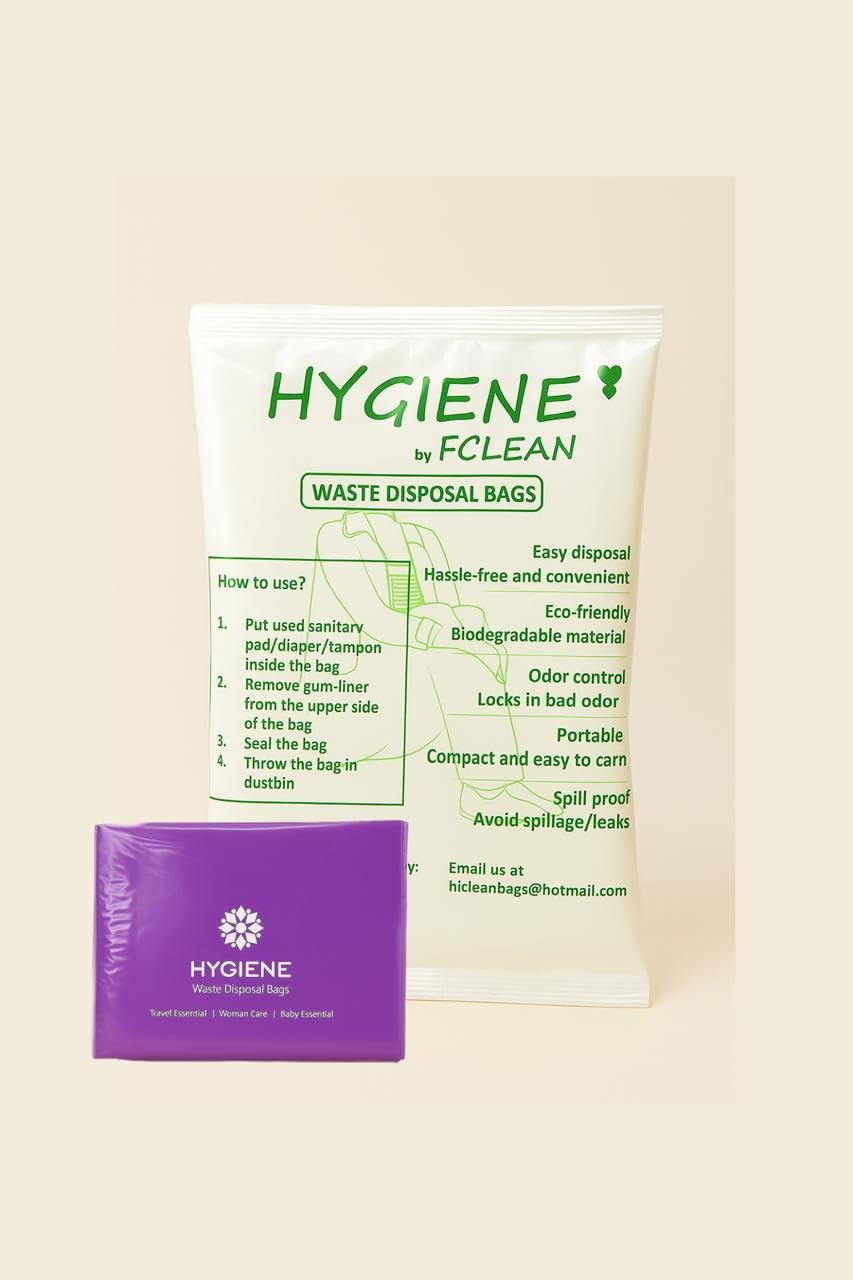HYGIENE Leakproof Sanitary Disposal Bags Pack of 4 (25 Bags Per Pack, Total 100 Bags) for Used Sanitary Pads, Panty Liner, Tampons, Condoms-image-4