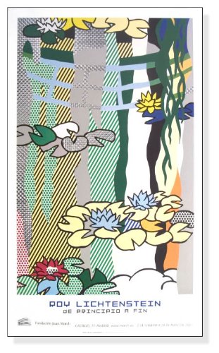 Amazon.co.jp: ポスター ロイ リキテンスタイン 日本風の橋のある睡蓮