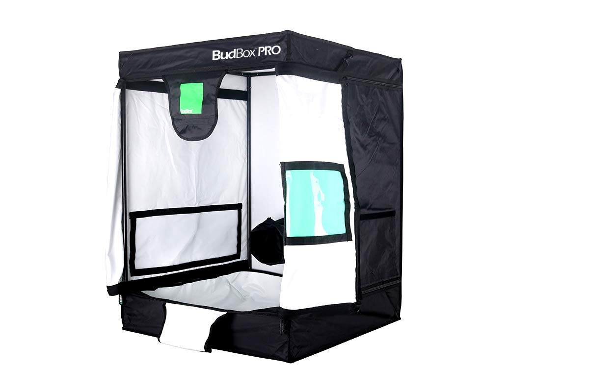 Budbox Pro 75 Series 0.75m x 0.75m - White & Silver Lining Indoor Grow Tents (75 x 75 x 100 - Silver Small)