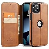 Casus Logo View Compatible with iPhone 13 Wallet Case Slim Magnetic Flip Cover Faux Leather with Car