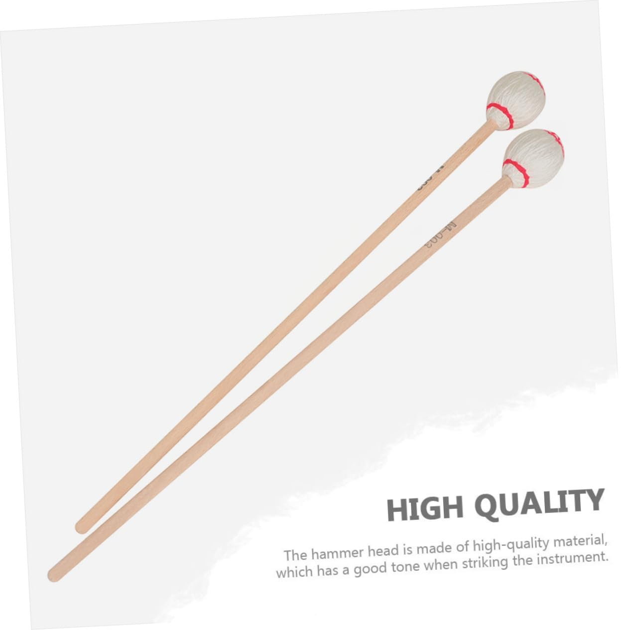 VICASKY 6piezas Baquetas De Marimba Arce Martillos Premium Para Instrumentos De Percusión Accesorios Musicales