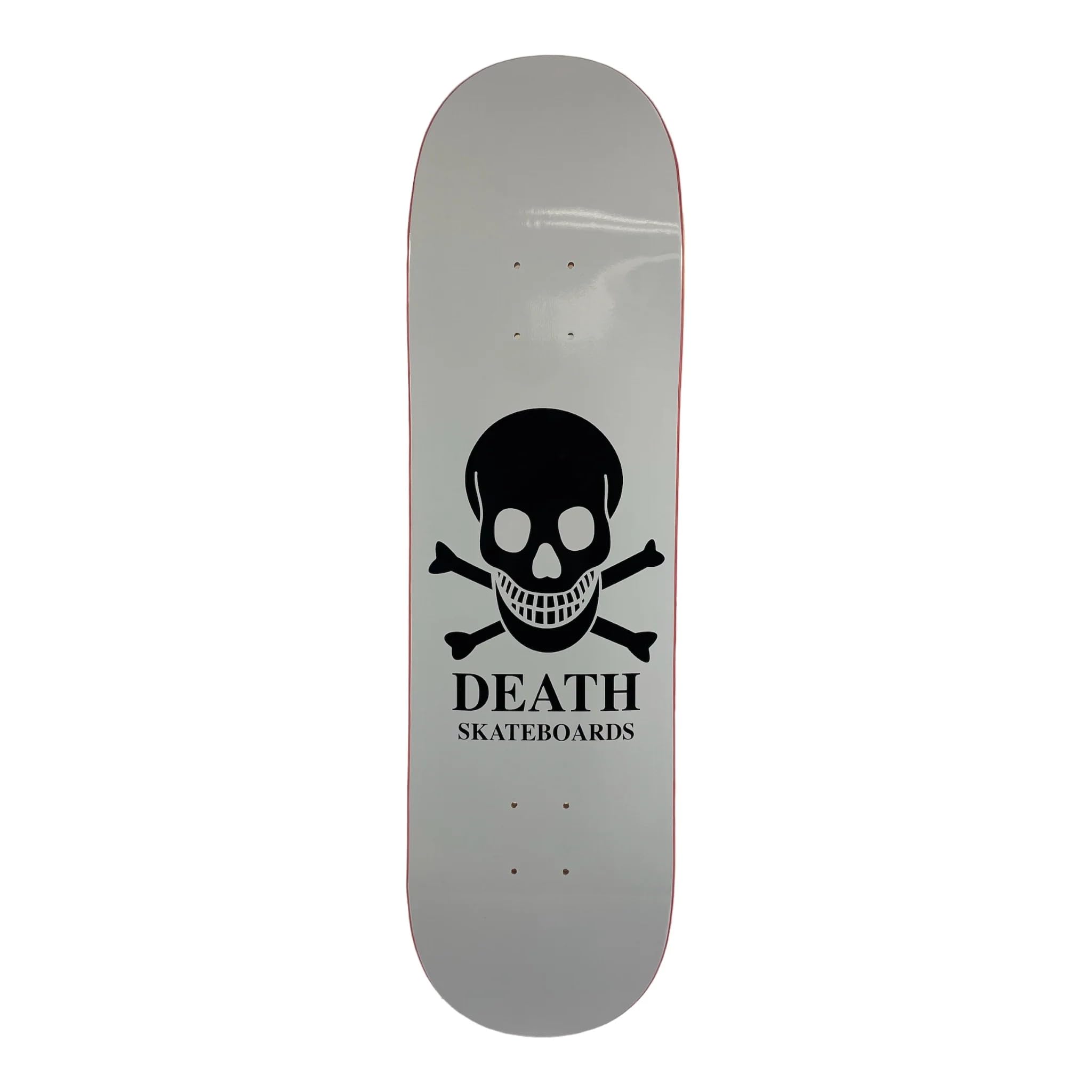 Death OG White Skull Skateboard Deck - Death Skateboards 8 5