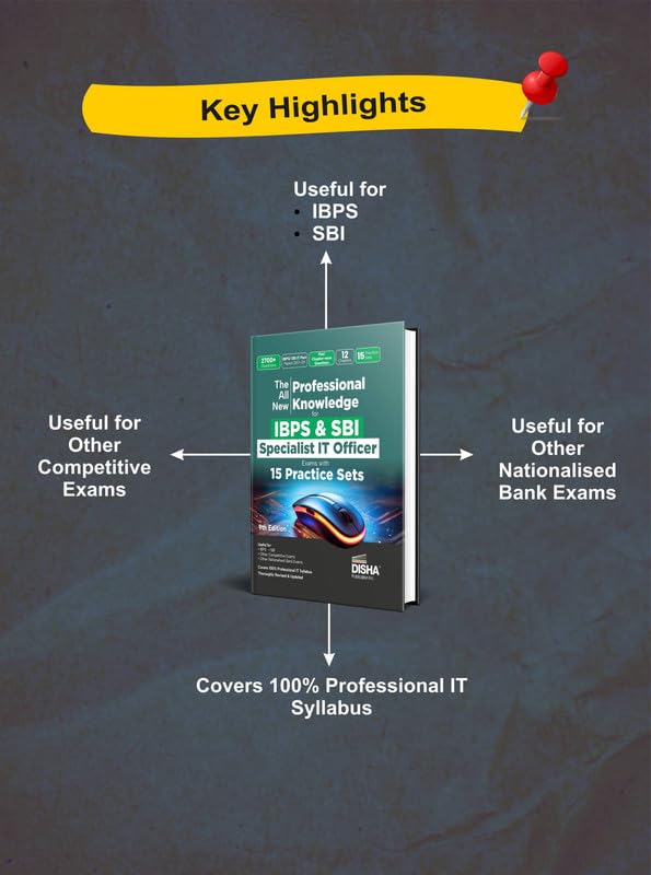 Image of Disha The All New Professional Knowledge for IBPS & SBI Specialist IT Officer Bank Exams with PYQs & 15 Practice Sets 9th Edition