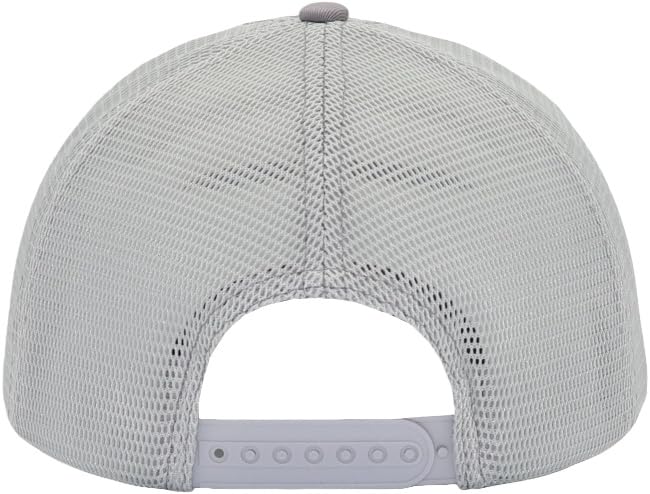 Image of Mens Mesh Snapback Hat Fits One Size & XXL | Structured Adjustable Trucker Hats | Sturdy Outdoor Blank Baseball Cap