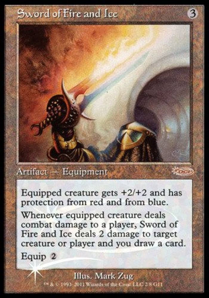Sword of Fire and Ice プロモFoil Sword of Fire and Ice Magic the Gathering Proxy