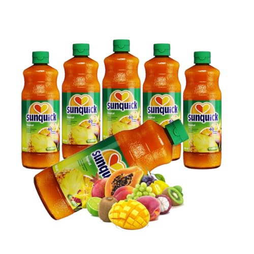 Sunquick Real Fruit Concentrate goût tropical intense rafraîchissement fruité duo - 6