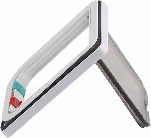 Miniatura 4 de Size S 4 Way Lockable Pet Cat Small Dog Flap Door, Secure Pet Door with Double Flap, Weatherproof Plastic Pet Gate for Interior and Exterior Walls,