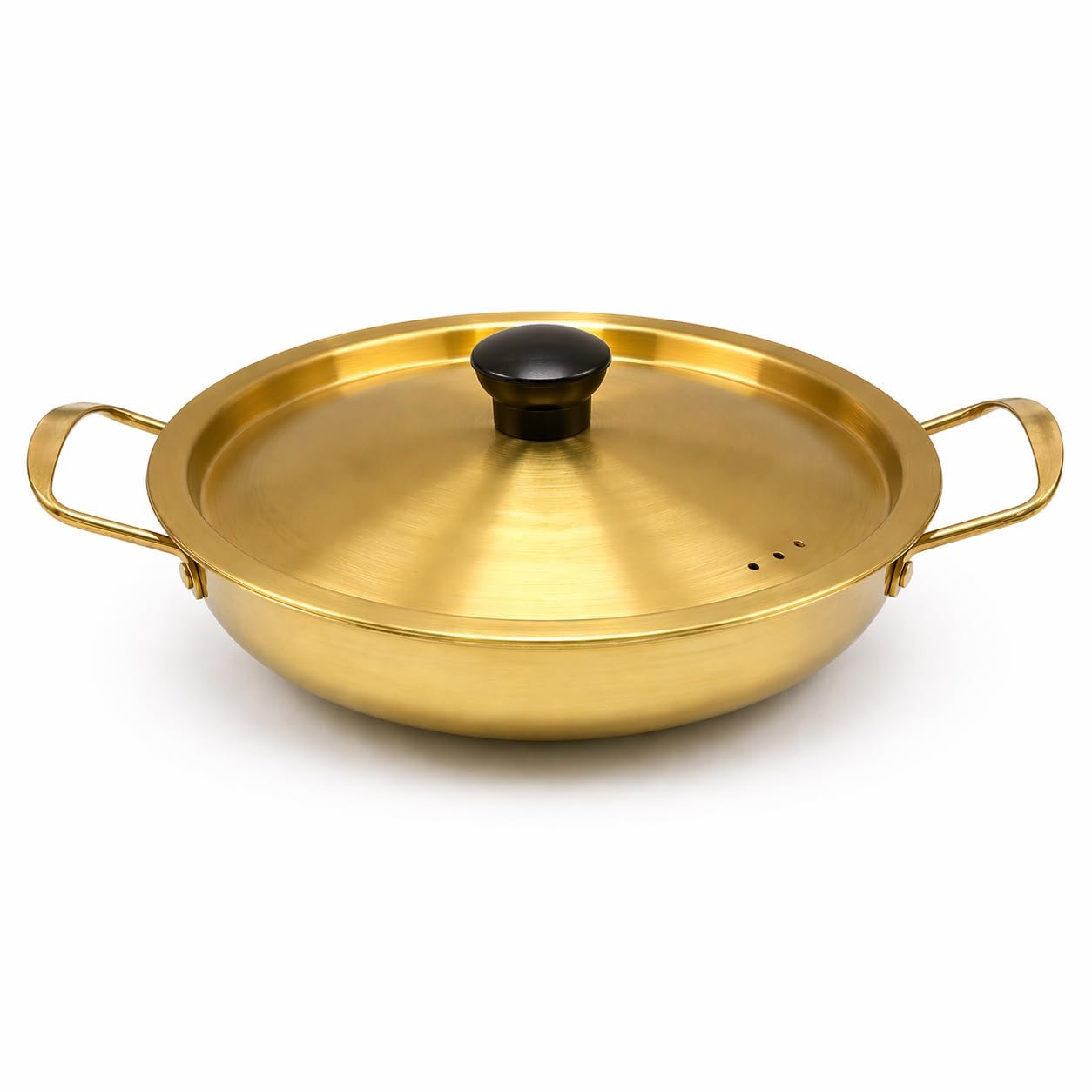 Golden Stainless Steel Rice Pot with Strainer Lid Heavy Duty Induction Gas Compatible Biryani Handi for Perfect Rice Khichdi Pulao Pasta Soup Steaming Multipurpose Strong Durable Kitchen use-image-27