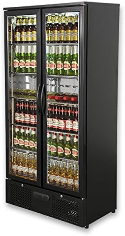 Capital Platinum 500 Double Door Upright Bar Chiller - Black