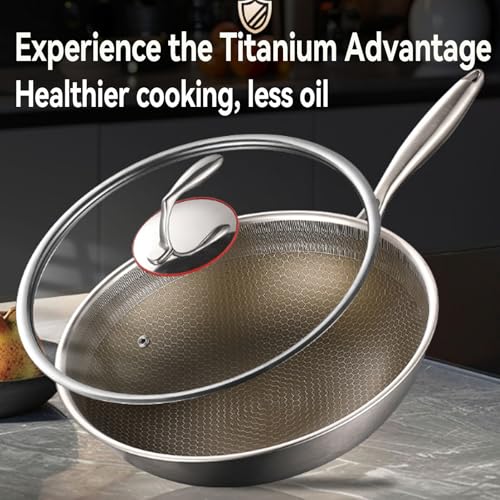 Wok Titanium resistente y antiadherente 13.38 in miniatura 3